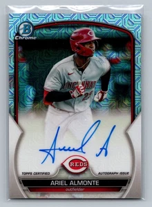 2023 Bowman #BMA-AA Ariel Almonte Chrome Prospects Autógrafos Mojo Refractores - Imagen 1 de 2