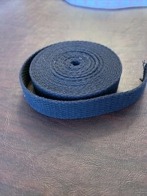 "Correas de algodón negro de 4 yardas de 8"" nuevas de 1"" de ancho" Foto 1 de 4