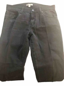 Pantalones de mezclilla Cabi negros talla 8 para mujer 100 % algodón corte bota tiro medio elásticos relajados - Imagen 1 de 7