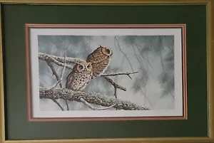 Chris Forrest, Owl Haven, litografia, firmata e numerata con cornice a matita - Foto 1 di 8