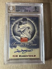 Tim WAKEFIELD 2013 America's Pastime Characters of the Game Auto 3/5 BGS 9 / 10