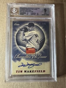 Tim WAKEFIELD 2013 America's Pastime Characters of the Game Auto 3/5 BGS 9 / 10