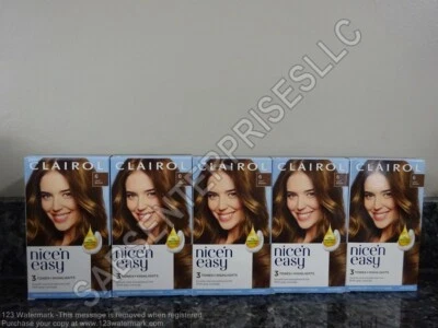 Tinte permanente para el cabello color marrón claro 5 CLAIROL Nice'n Easy #6 NUEVO Foto 1 de 4