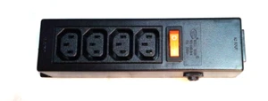 Well Shin Power Strip WS-045-0-4 IEC 10A 250V Board 1 to 4 w/switch - Picture 1 of 2
