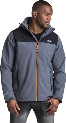 Trespass Men Softshell jacket Waterproof Outdoor, Ginsberg, Gray, XXS Foto 1 de 4
