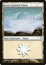 1X Snow-Covered Plains Coldsnap EX FOIL MTG CARD