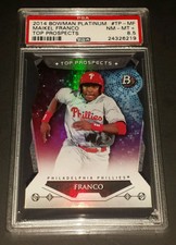 2014 Bowman Platinum #TP-MF Maikel Franco Top Prospects Die Cut PSA 8.5 NM-MT