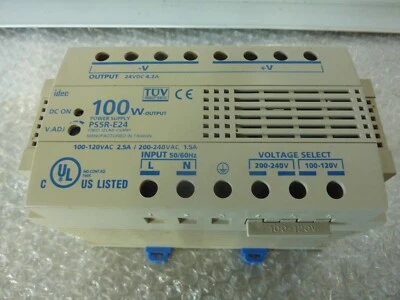 IDEC PS5R-E24 100W POWER SUPPLY 100/120V-2.5A / 200-240V- 1.5A   (24098) - Image 1 of 4