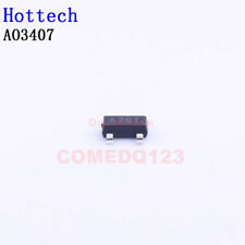 10PCSx AO3407 SOT-23 Hottech Transistors