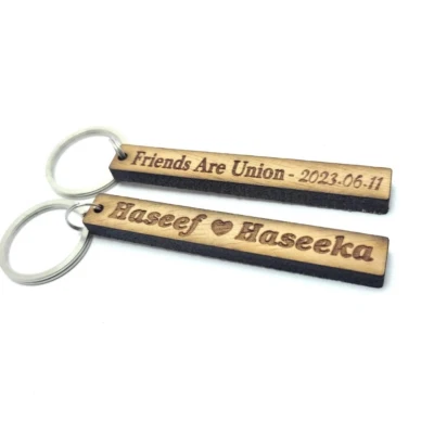 Personalized Wooden design Key Tags(names) - Image 1 of 4
