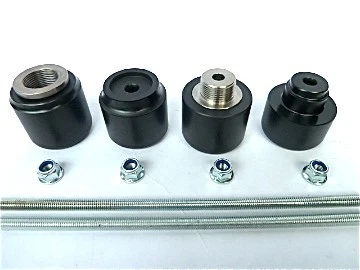 HUSABERG FE TE FS FX FRONT REAR AXLE CRASH MUSHROOMS SLIDERS PROTECTOR BLACK S1i - Image 1 of 1