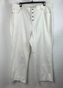 Sonoma Jeans Off White High Rise Wide Leg 5-Pockets Button Close Gr. 24/30L NEU - Bild 1 von 8