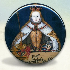 Queen Elizabeth I in Coronation Robes Pocket Mirror - Picture 1 of 3