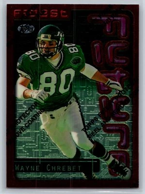 1996 Topps Finest Wayne Chrebet Finest Future Insert w/ Coating Jets #76 - Image 1 of 2