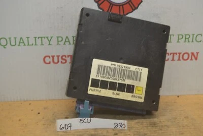 Chevrolet Astro Blazer 2001 unidad de control de carrocería BCM 09371990 módulo 870-6D7 Foto 1 de 4