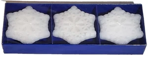 Snow Flake Floating Candles New In Box Set of 3 - Picture 1 of 1