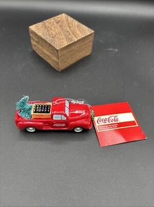 Kurt Adler Coca-Cola® Vintage Red Truck Ornament-tree-bottles-green-silver-brown - Picture 1 of 3