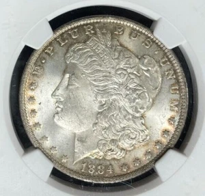 1884-O MORGAN SILVER DOLLAR - NGC MS 63 ~BEAUTIFUL COIN~ REF#88-004 - Picture 1 of 4