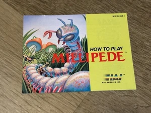 Manual de instrucciones Millipede solo Nintendo Nes auténtico - Imagen 1 de 3