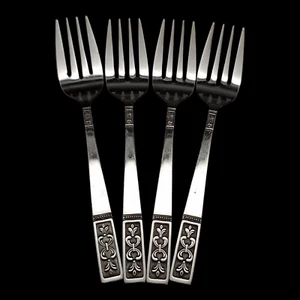 4 Imperial International Cortina Salad Forks - 6 1/4" Stainless Steel Japan IIC - Picture 1 of 4
