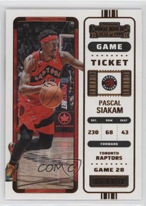 2022-23 Panini Contenders Bronze Game Ticket Pascal Siakam #22