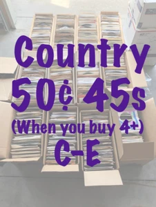 50¢ 45s - COUNTRY - VG - NM  - Buy 4 Minimum for Discount - DVS - C to E - Picture 1 of 1