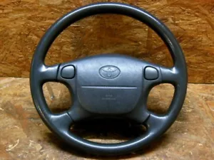 1995 1999 JDM TOYOTA CYNOS PASEO EL5 STARLET EP91 DARK GRAY STEERING WHEEL OEM - Picture 1 of 12