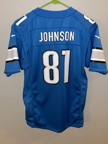 Detroit Lions Nike On-Field Calvin Johnson #81 Youth Jersey Sz Large 14/16 Cover