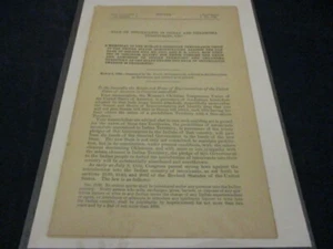 Government Report 1904 Women's Christian Temperance Union Memorial Oklahoma - Picture 1 of 1