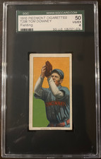 1909-1911 T206 TOM DOWNEY  Piedmont 350 SGC 4 