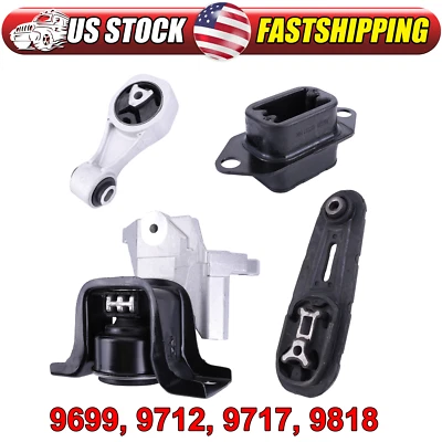 4PCS Motor & Trans Mount For 2013-2019 Nissan Sentra 1.8L - Изображение 1 из 4