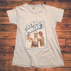 70s star wars luke skywalker and C3P0 True Vintage Shirt - Picture 1 of 4