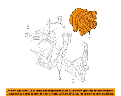 Used Alternator fits: 2005 Chevrolet Venture 120 amp Grade A - Image 1 of 3