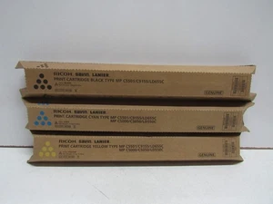 LOT OF 3! GENUINE RICOH SAVIN LANIER 841453/841455/841582 (MP C5501) TONER - Picture 1 of 1