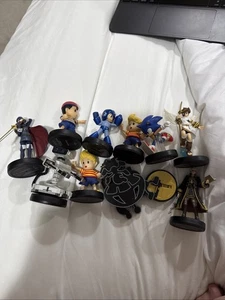 super smash bros amiibo lot - Mr Game And Watch, R.O.B, Sonic, Megan Man, Lucas - Picture 1 of 1
