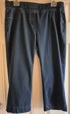 KIM ROGERS Capris Tecido Elástico - 10 - Cintura Elástica Plana, Bolsos Falsos/Fly - Imagem 1 de 4