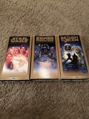 Star Wars The Original Trilogy Special Edition VHS Cassette Box Set 1997 Lucas Foto 1 de 4