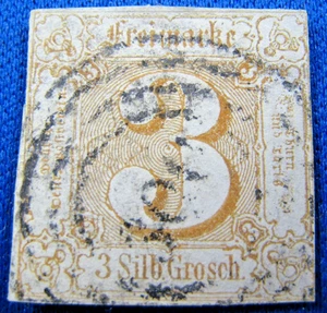 GERMAN STATES - THURN & TAXIS   1863 -  SCOTT # 20   -     USED   (eh138) - Picture 1 of 3