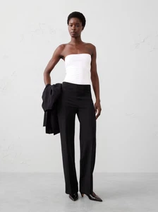 Banana Republic ultrahoher Bund gerade Ponte Hose MEDIUM schwarz #515328 UVP 100 $ - Bild 1 von 13