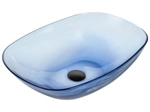 Countertop Basin 540 x 360 mm Blue MOENGO - Picture 1 of 7