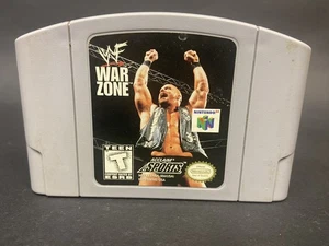 WWF War Zone (Nintendo 64, 1998)Wrestling Game N64 Authentic - Picture 1 of 4