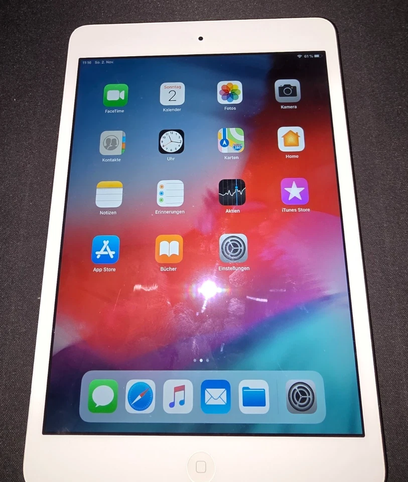 Apple iPad mini 2 16GB, WLAN, 20,07 cm, (7,9 Zoll) - Silber - Bild 1 von 4