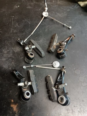 Vintage Shimano Deore LX BR-M565 Brake Caliper Set Cantilever MTB Black  90s A6 - Image 1 of 4