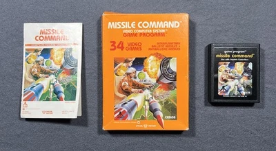 Atari 2600 Missle Command Game  Sears Telegames Complete Box And Manual - Image 1 of 3