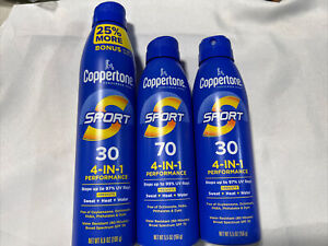 Coppertone Sport 3/pack 24/25 Exp