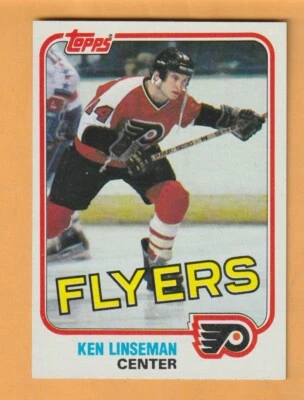 Ken Linseman Philadelphia Flyers 1981-82 Topps #E107 - Image 1 of 2