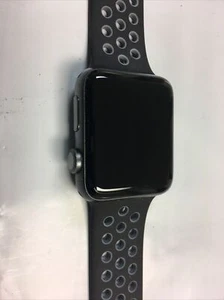 Apple Watch Nike+ 42mm Aluminum Case Black/Cool Gray Sport Band - MNYY2LL/A - Picture 1 of 5