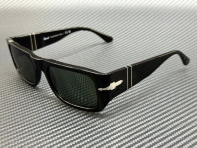 PERSOL PO3362S 95 31 Black Green Unisex 55 mm Sunglasses - Image 1 of 4