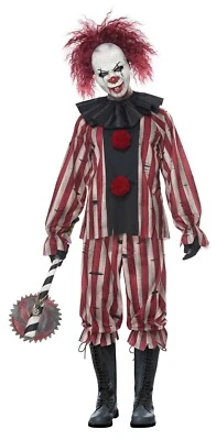 IT Nightmare Clown Scary Creepy Adult Men Costume - Image 1 of 2