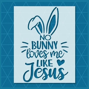 Bunny Rabbit Easter Stencil – Spring, Holiday, Cute, Christian, Kids Craft Art - Picture 1 of 5